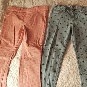 Girls' skinny jeans/jeggings lot of 3 size 7/8